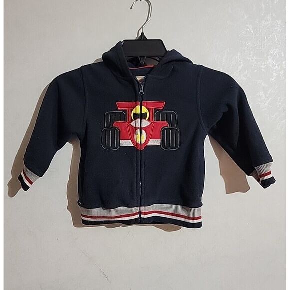 Kids Headquarters Fleece Little Boys Hooded Jacket Racecar24 Months Navy - Picture 1 of 4